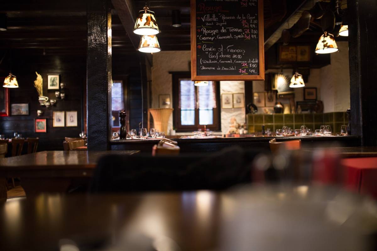 a setting of a bar