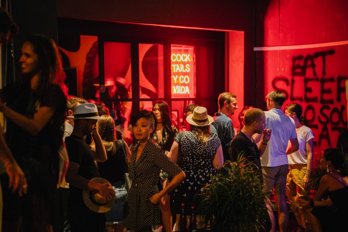 people in a bar